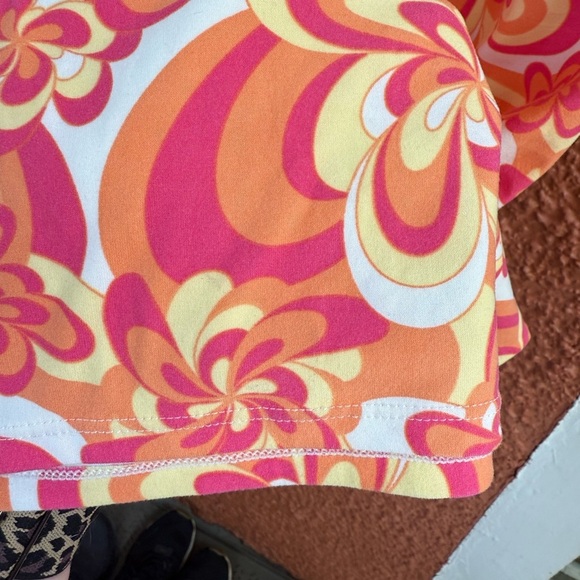 NO BOUNDARIES Junior Size Small Pink Orange Yellow Beaded Halter Mini Dress - Picture 7 of 7